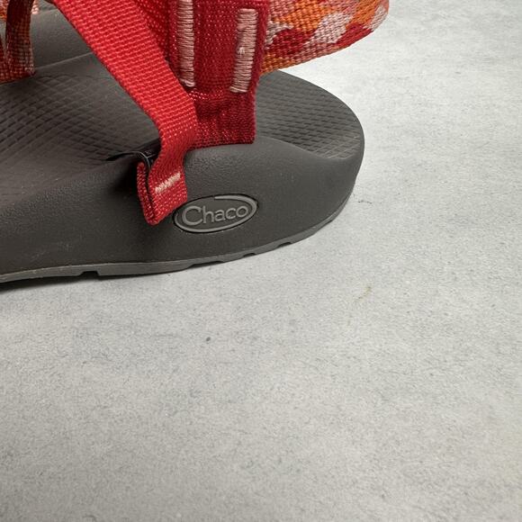 Chaco Sandals Womens Size 11 Red Orange Strappy Toe Loop Hiking Water Sport - Picture 5 of 8